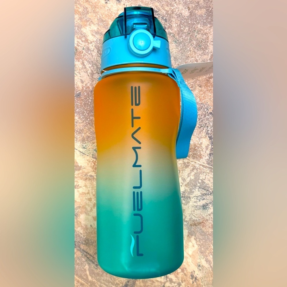 Drink More Water! Motivational Reminder * Refillable 64 oz Water Bottle WELLNESS